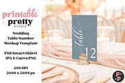 Verona Sunset Table Number Mockup, a Product Mockup by Printable Pretty Studio (Thumbnail 8 of 10)