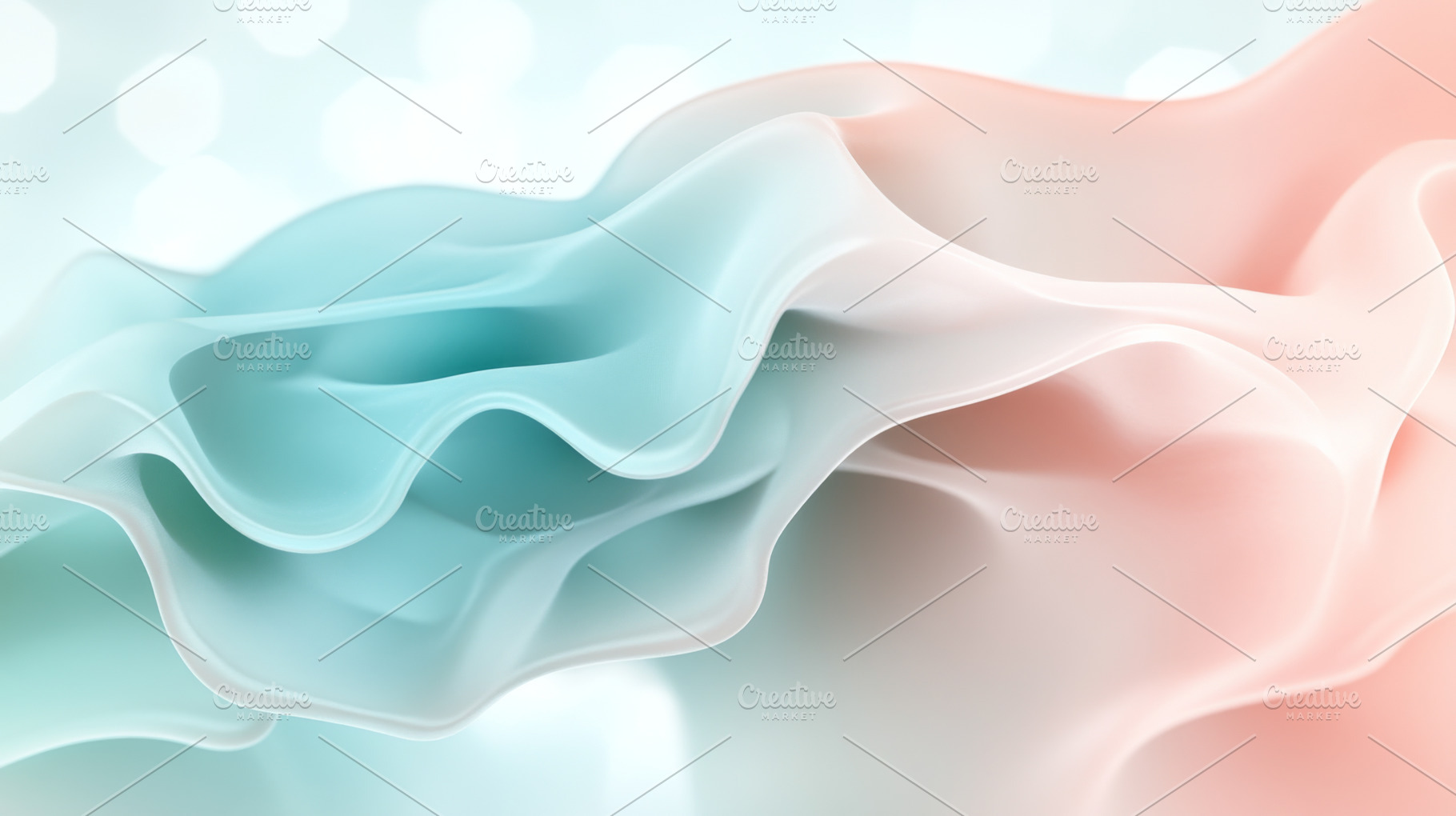 Abstract flowing pastel fabric folds, a Photo by Dvoevnore photos