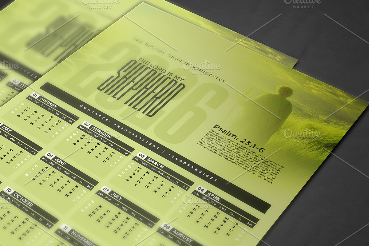 2026 Church Calendar Template, a Poster Template by church flyer templates (Photo 4 of 4)