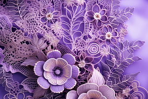 Purple Lace Paper