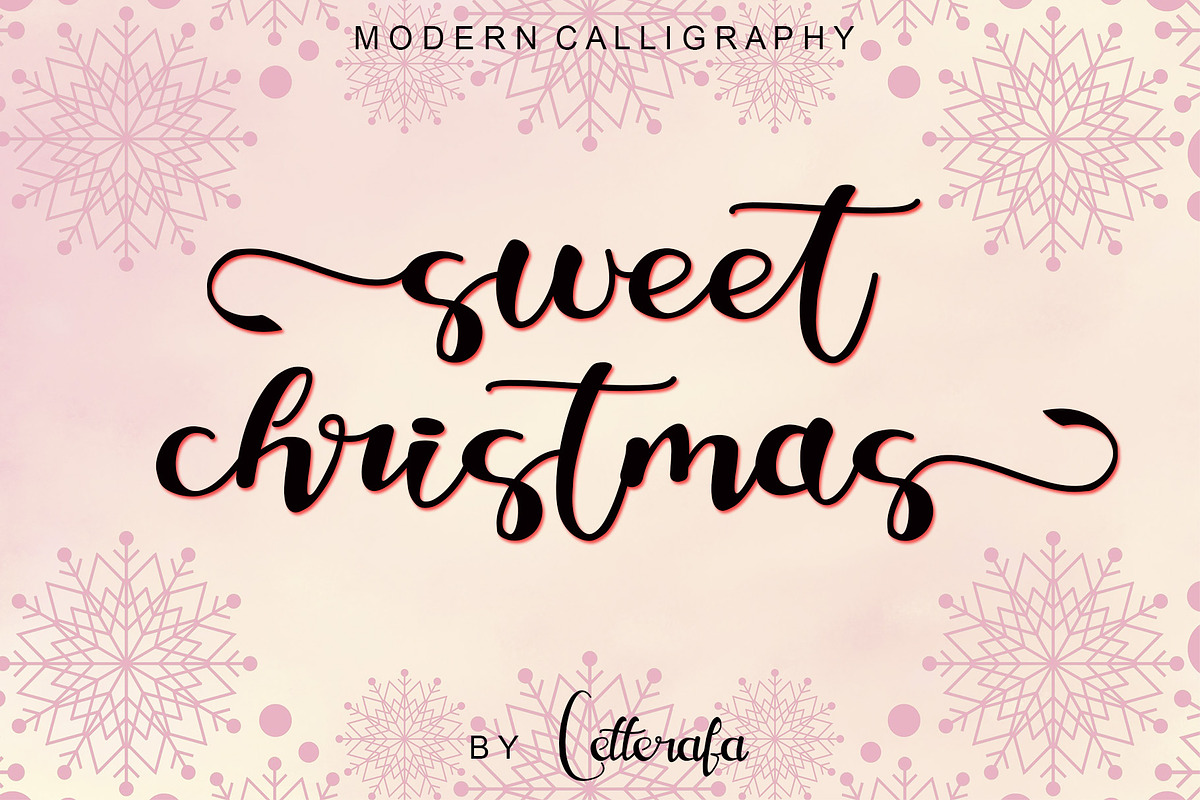 Sweet Christmas, a Script Font by Letterafa Studio (Photo 1 of 8)