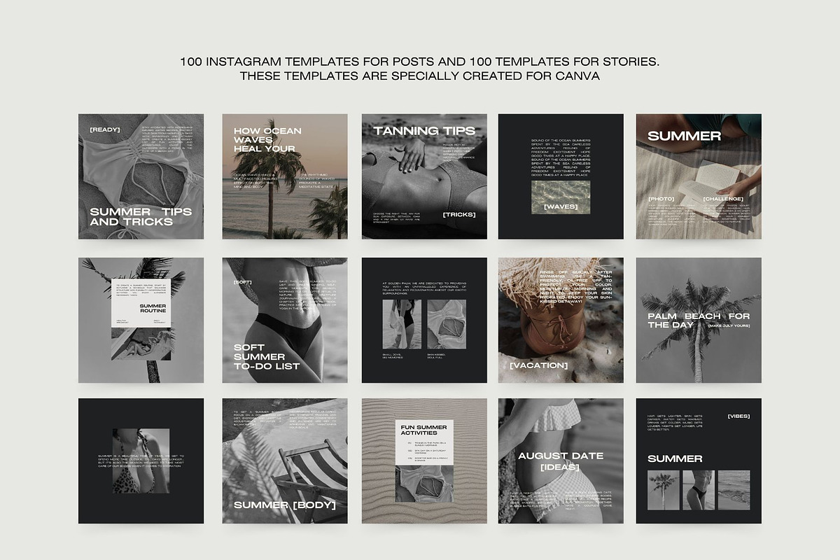 1000 Aesthetic Instagram Templates preview 7