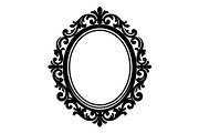 Elegant Oval Frame Silhouette, an Object Graphic by hafijul (Thumbnail 2 of 4)