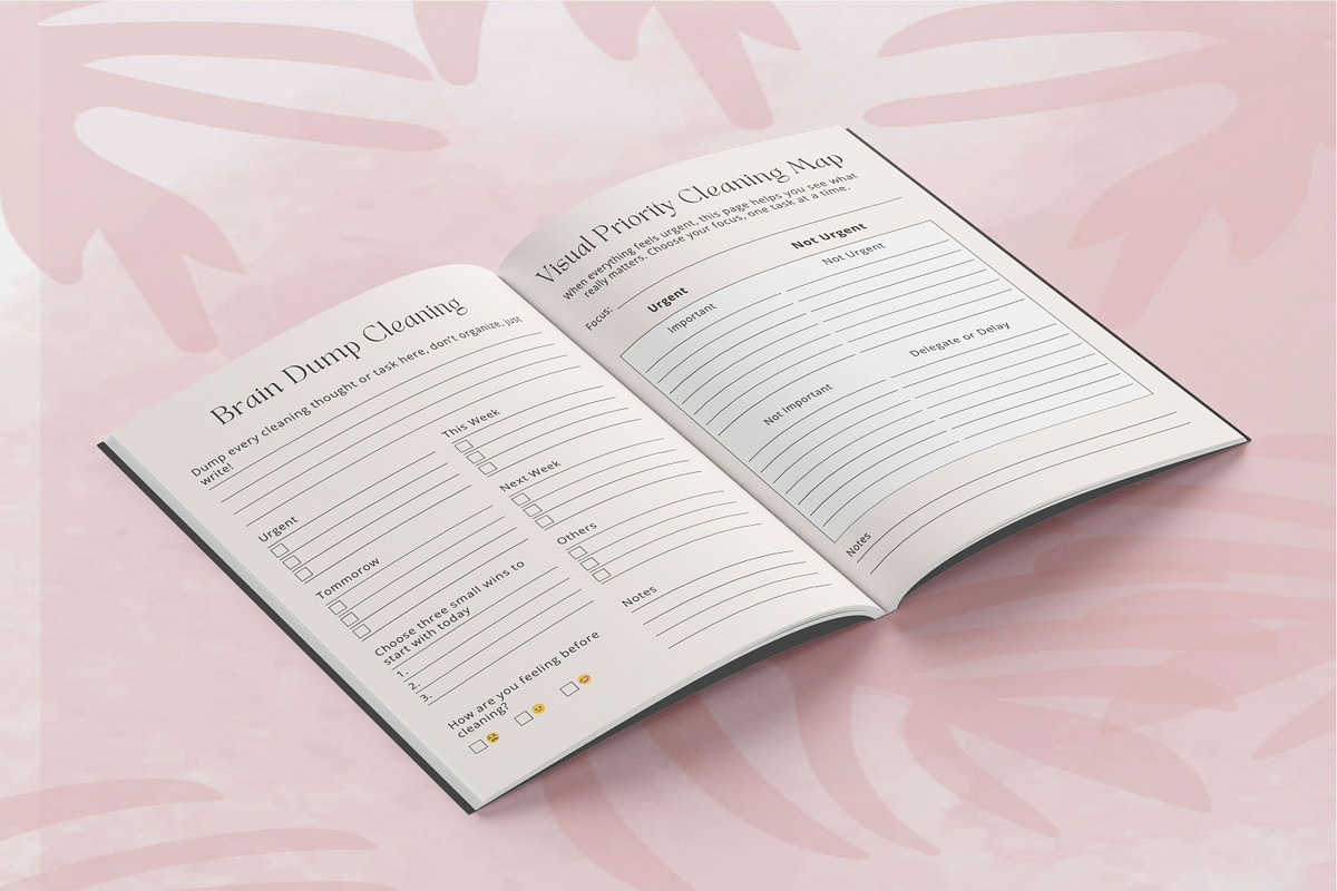 ADHD Cleaning Planner for Women, a Design Template by Book2bees (Photo 3 of 4)
