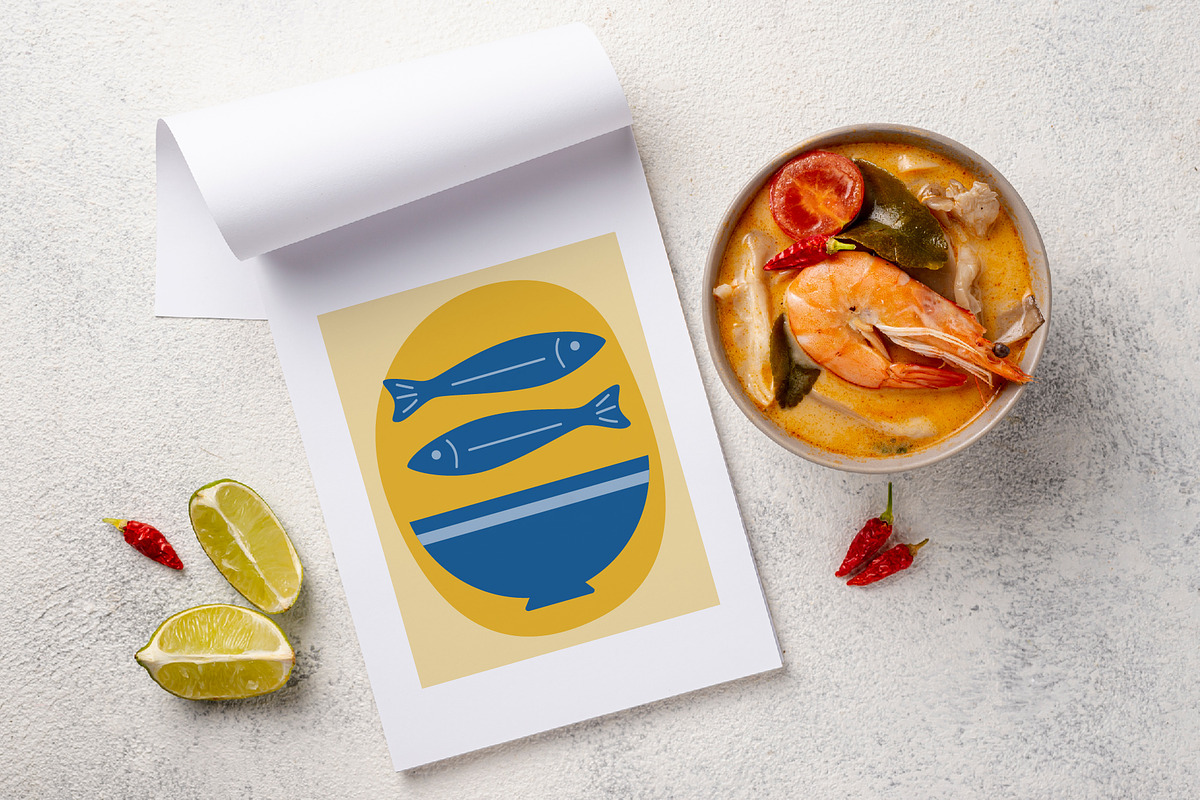Food Mediterranean Retro Poster, an Illustration by Imaginary Party (Photo 4 of 9)