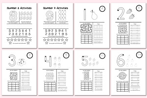 Dot-The Numbers Workbook For Canva