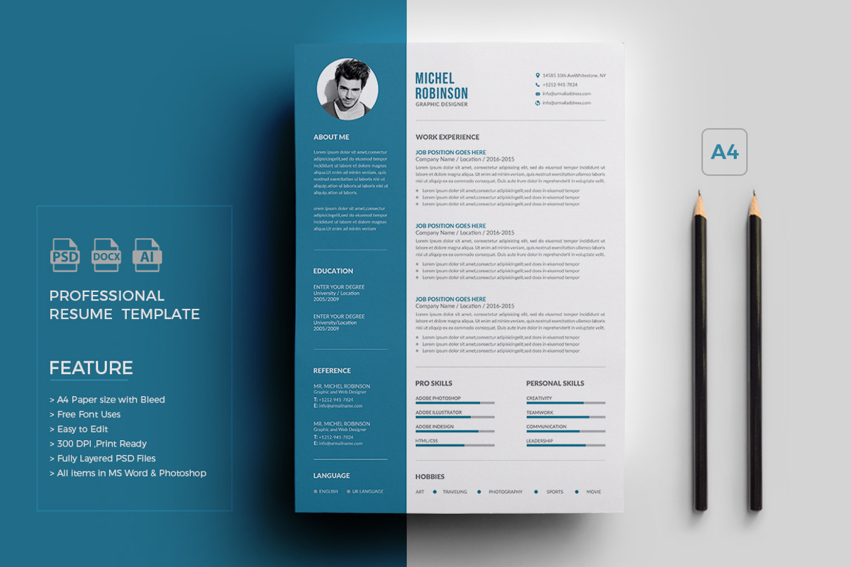Resume/CV, a Resume Template by deviserpark (Photo 3 of 4)