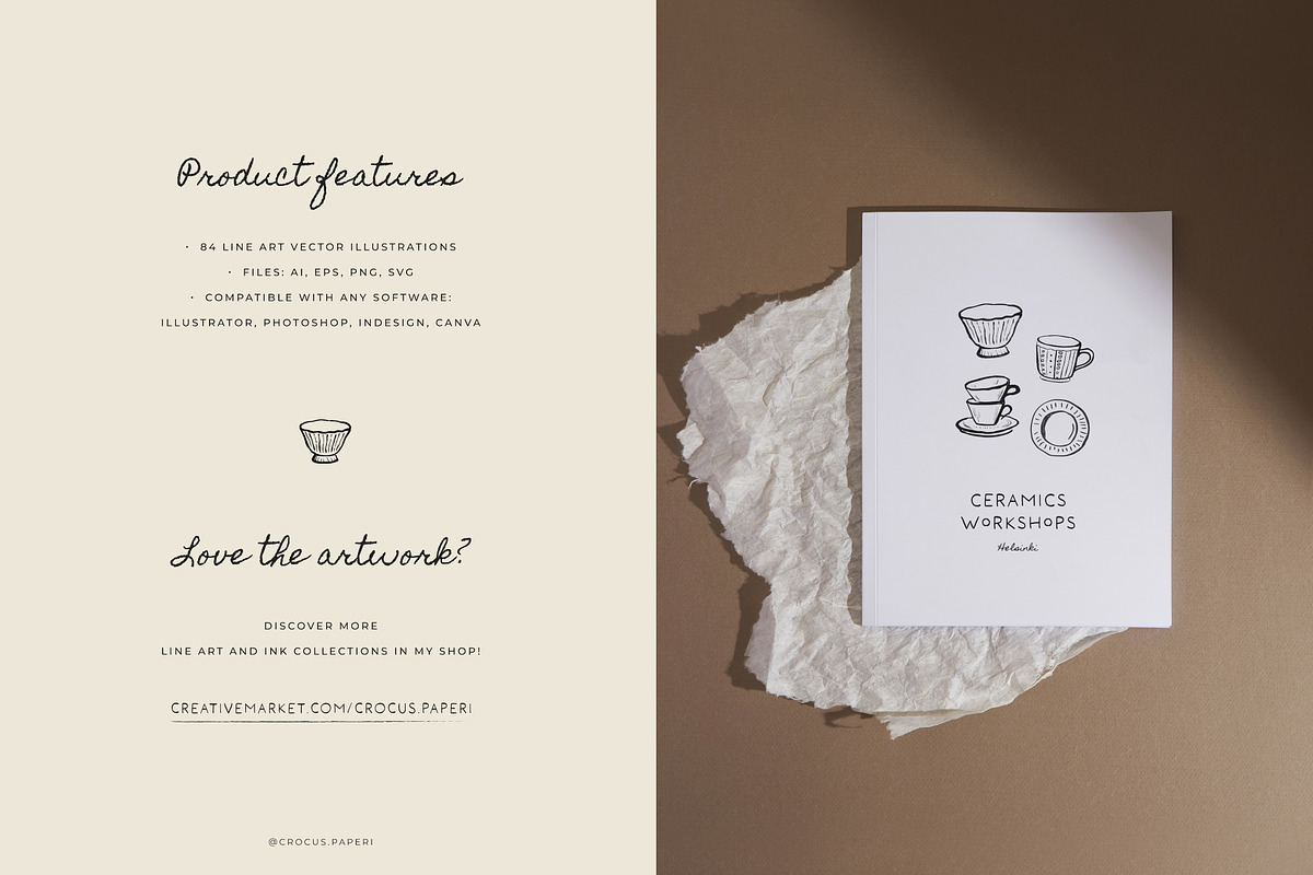 CERAMICS & POTTERY illustrations, a Decorative Illustration by Crocus Paperi (Photo 5 of 5)