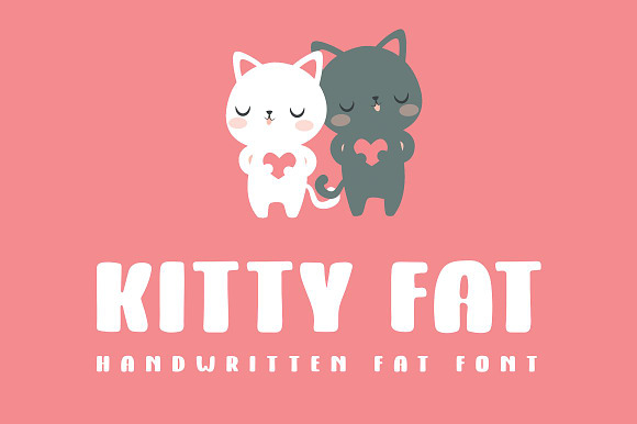 Kitty Fat - Handwritten Font preview 6