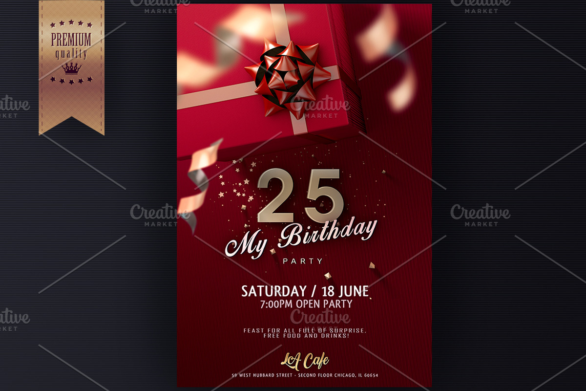 Birthday Invitation / Flyer, an Invitation Template by graystudio (Photo 3 of 4)