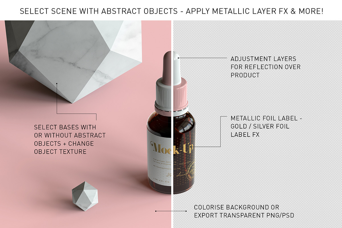 Dropper Bottle & Box Mock-Up BUNDLE, a Cups & Container Mockup by TSOBG (Photo 6 of 35)