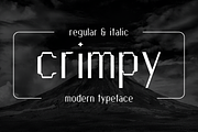 Crimpy - Modern Typeface, a Sans Serif Font by Made by Cap (Thumbnail 1 of 5)
