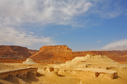 The desert at coast of the Dead Sea, a Background Photo by kavram
