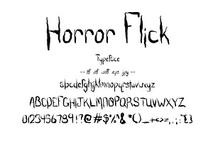 Font Horror Flick Creepy Halloween, a Script Font by PageLightStudios