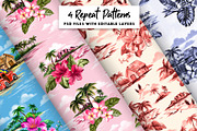 Vintage Hawaiian Illustration Pack, an Illustration by Lindy_doodle (Thumbnail 4 of 8)