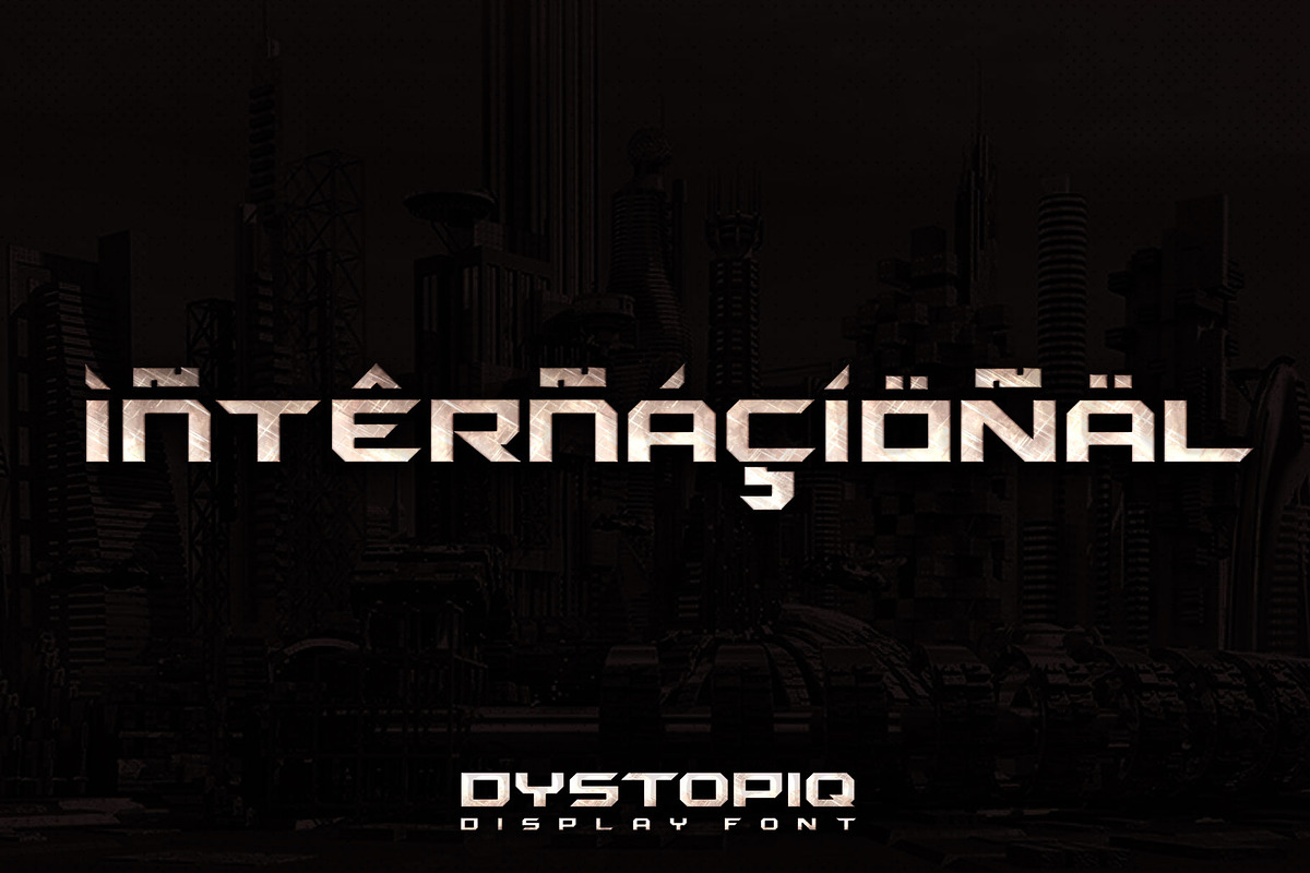 DYSTOPIQ FONT preview 5