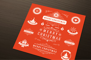 50 Christmas Labels And Badges