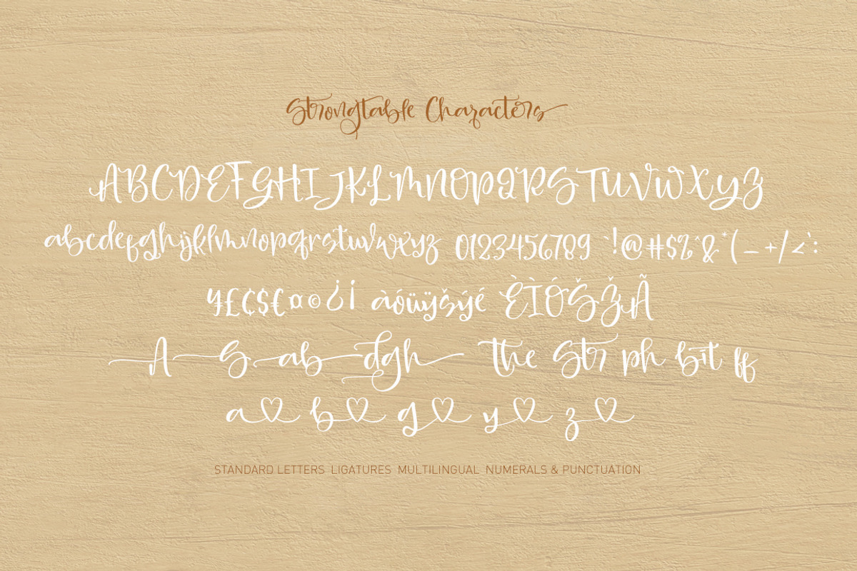 Strong table, a Script Font by Franstudio (Photo 7 of 17)