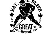 Hockey T-Shirt Design Bundle, an Object Graphic by jahid234 (Thumbnail 5 of 10)