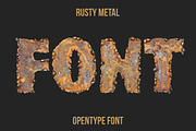 Rusty Metal Font, a Font by Handmadefont (Thumbnail 1 of 9)