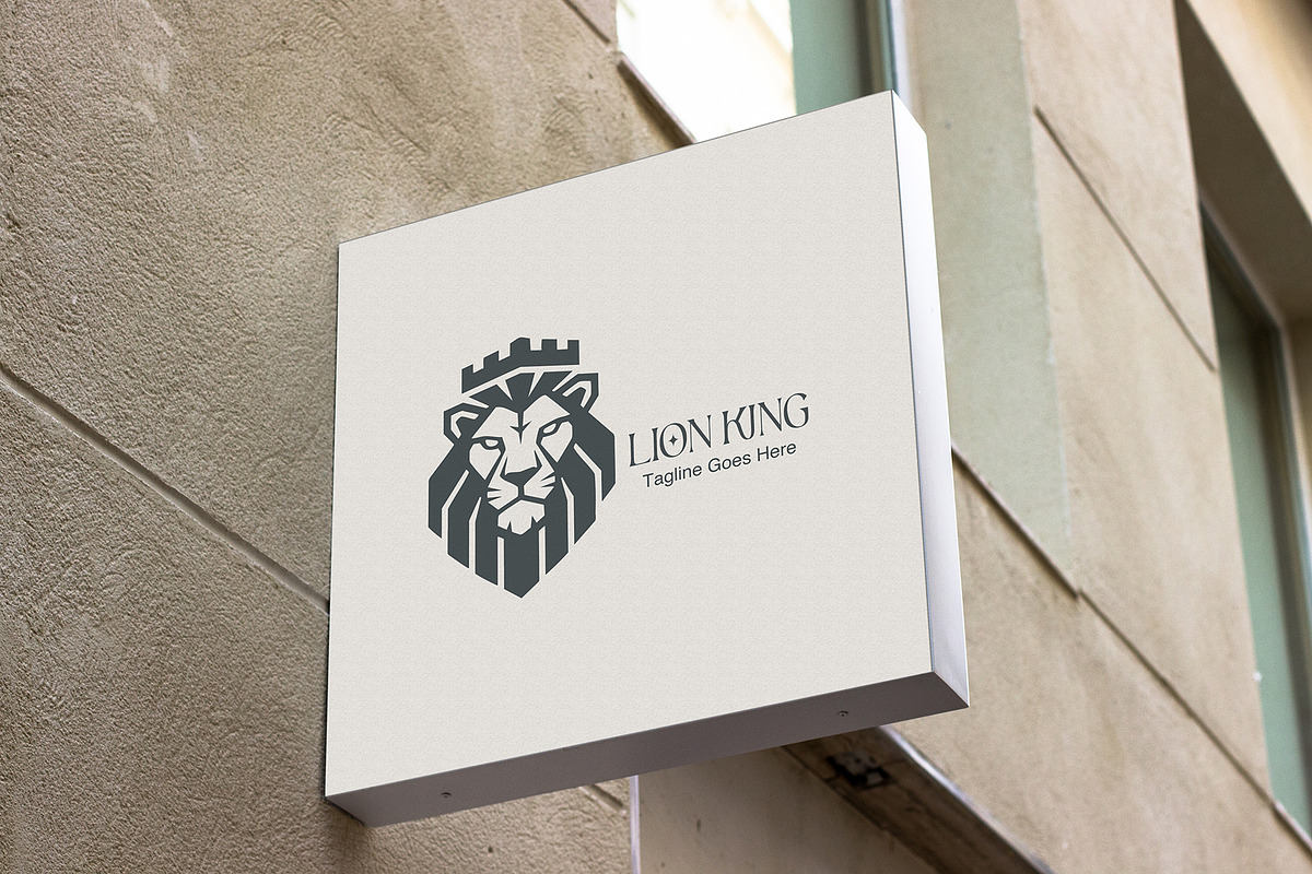Royal Lion Head Logo Design, a Branding & Logo Template by YUDesignStore (Photo 6 of 7)