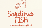Sardines Fish A Playful & Organic, a Handwritten Font by Haps Space (Thumbnail 1 of 8)
