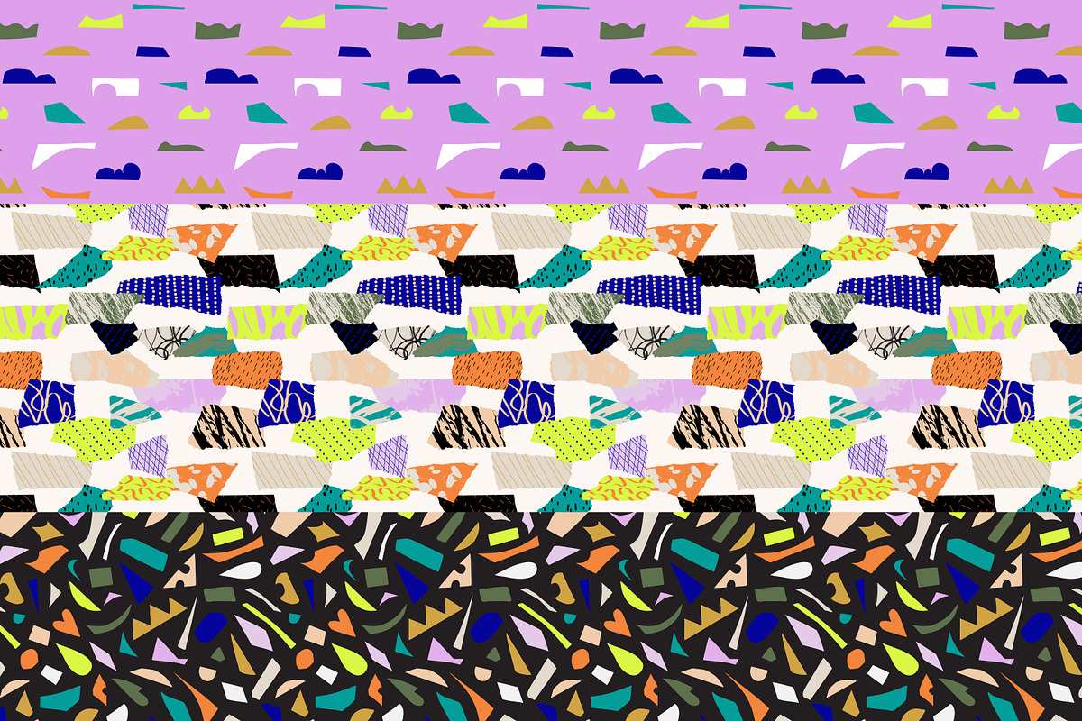 COLLAGE: patterns & cutout elements, an Object Graphic by Lena Nikolaeva (Photo 12 of 15)