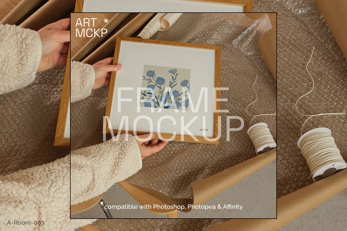 Framed Art (Square): PSD mockup set, a Merchandise Mockup by MCKP*ME (Photo 6 of 9)