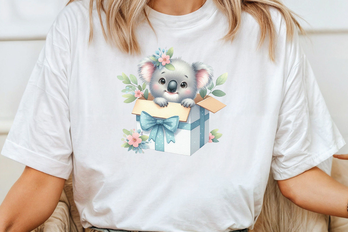 Watercolor Cute koala Clipart, an Illustration by CraftArtStudio (Photo 4 of 6)