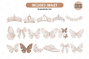 Watercolor Ivory Quinceanera Clipart, an Illustration by TatiMockup (Thumbnail 4 of 6)