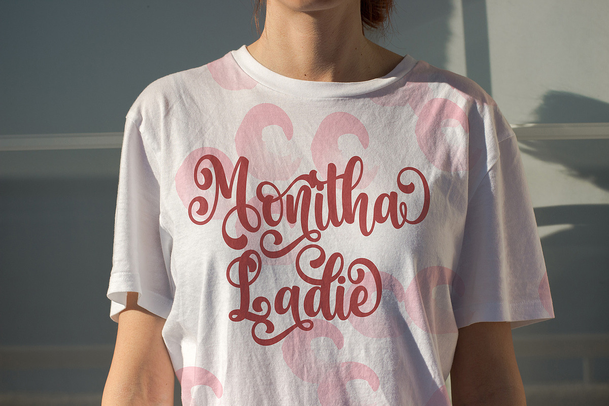 Monitha Calligraphy Script Font, a Script Font by Graphicxell (Photo 7 of 10)
