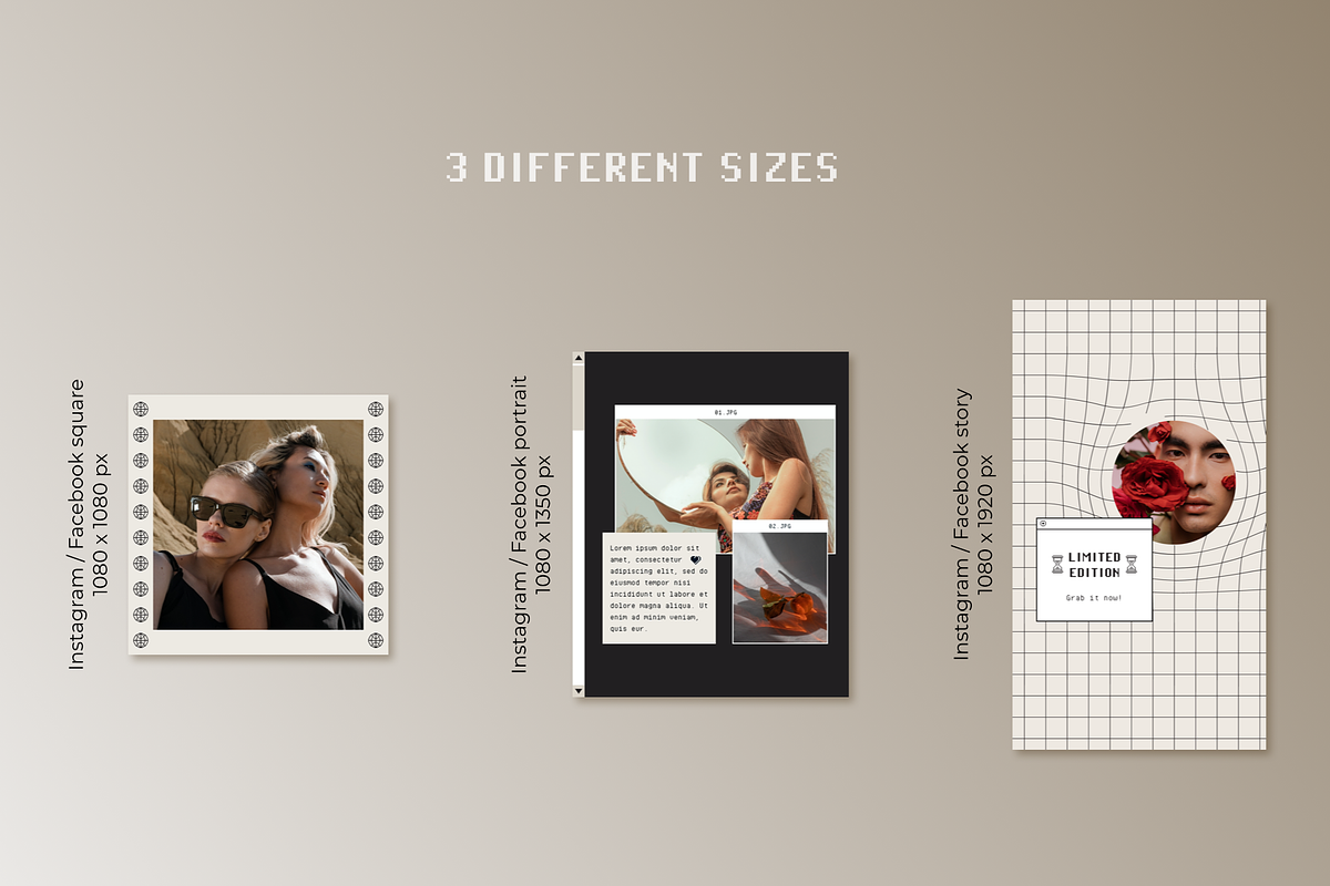 Retro Instagram Template | Canva, a Social Media Template by Bonumo (Photo 2 of 13)