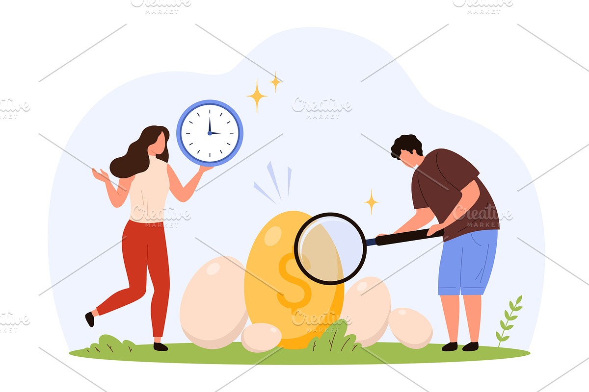Investment Growth & Profit strategy, a Finance Illustration by Flashvector