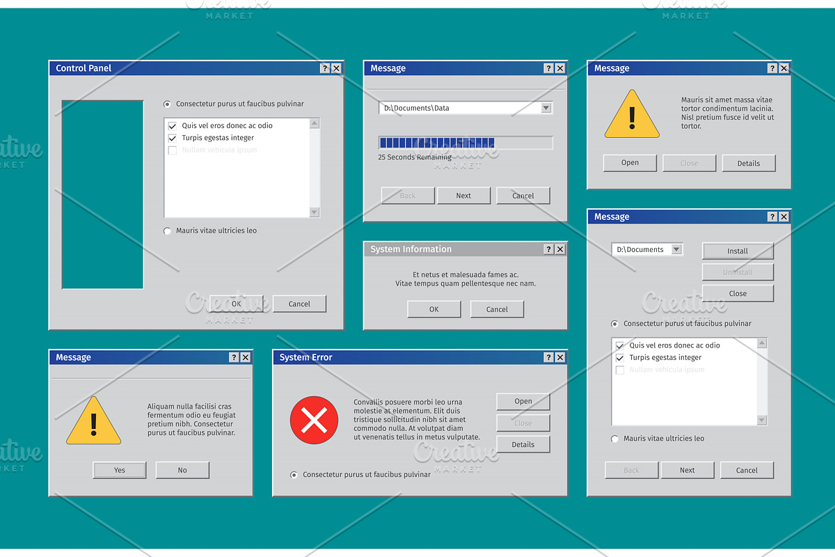 Old web ui. Retro windows user, a Graphic by Onyx