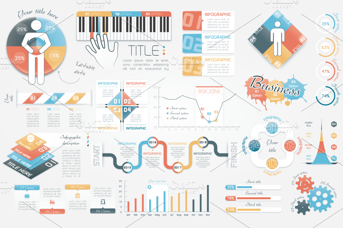 52% OFF Infographic Bundle, a Presentation Template by Infographic Paradise (Photo 3 of 7)