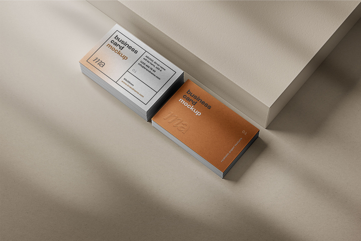 Business Card Mockup Set, a Print Template by mockupatelier (Photo 5 of 17)