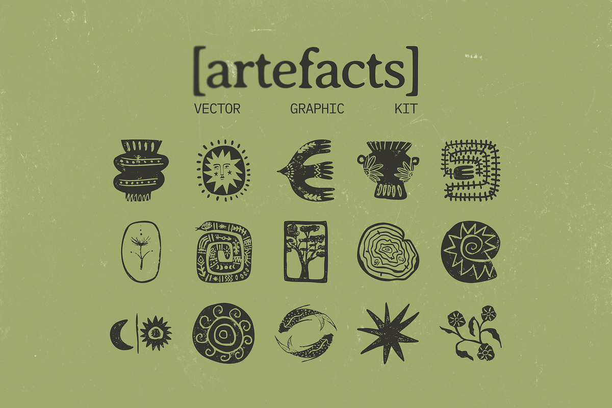 Mystic & Organic Vector Graphic Kit, an Object Illustration by Valerie (Photo 1 of 9)