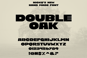 Double Oak Hand Drawn Font