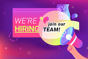 Social Media Announcement and Hiring, an Object Illustration by Julia Tim (Thumbnail 5 of 6)