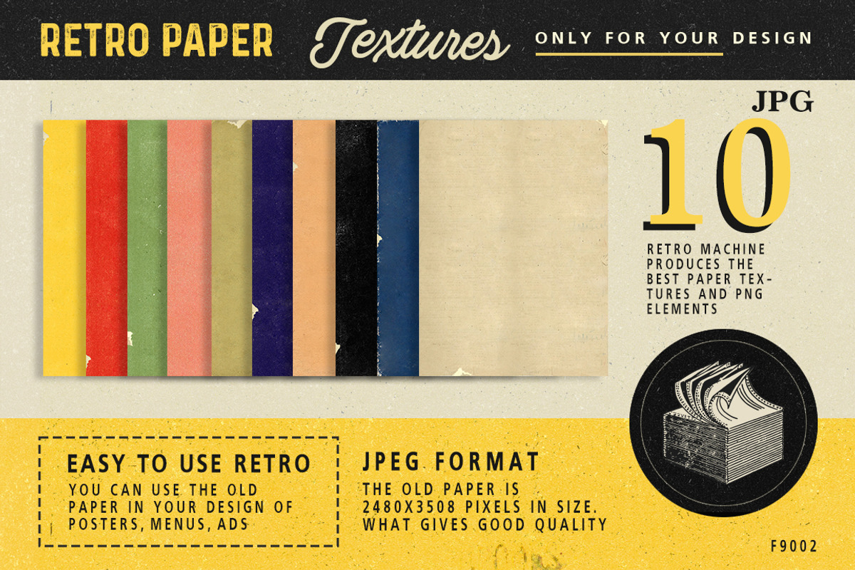 Retro Paper Textures, a Texture Graphic by Retro Machine (Photo 2 of 5)