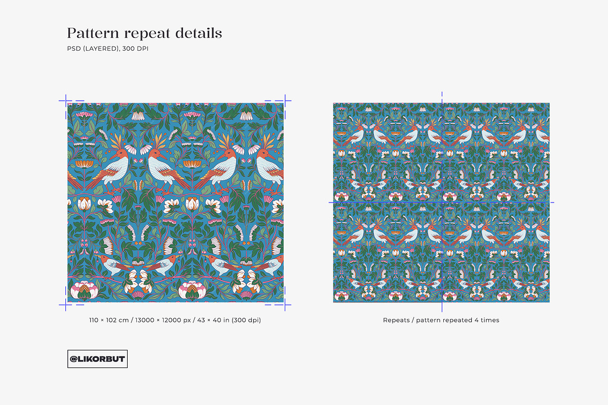 Garden Botanical Pattern and Motifs, a Pattern Graphic by likorbut (Photo 3 of 12)