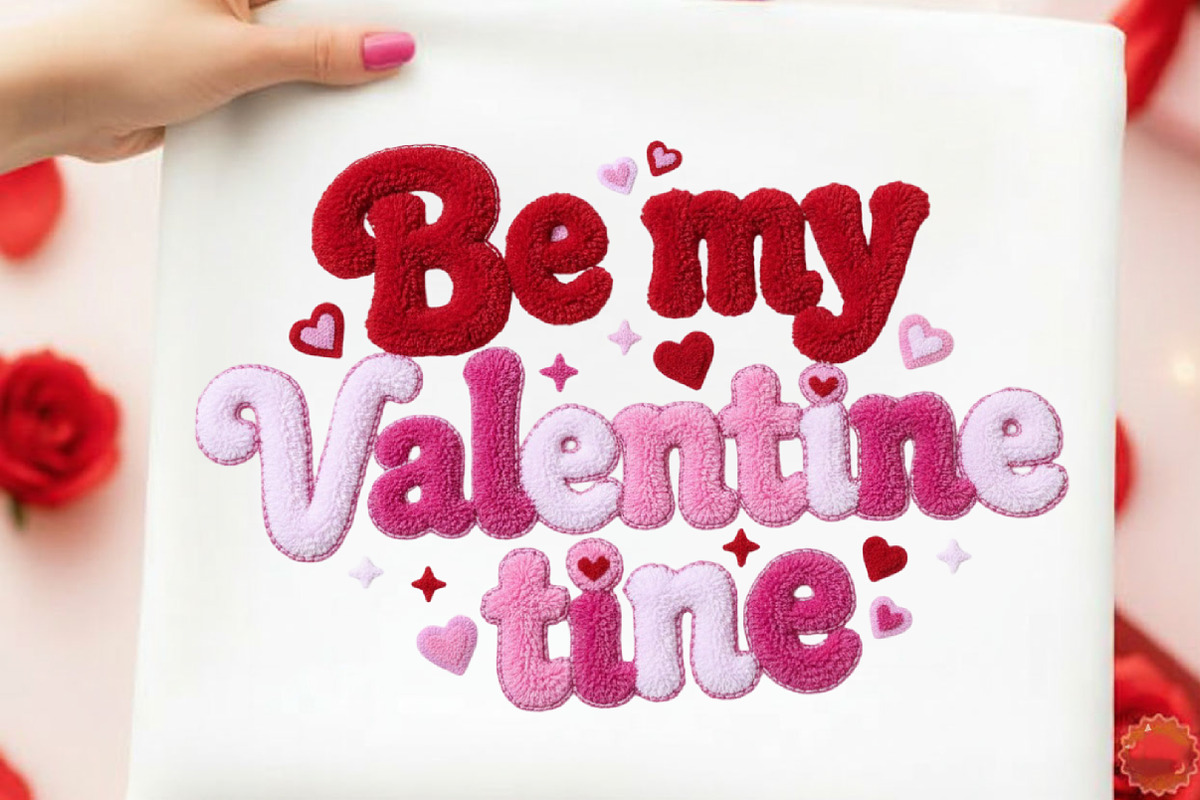 Be My Valentine Png Faux Yarn Latch, a Texture Illustration by designcity5 (Photo 1 of 9)