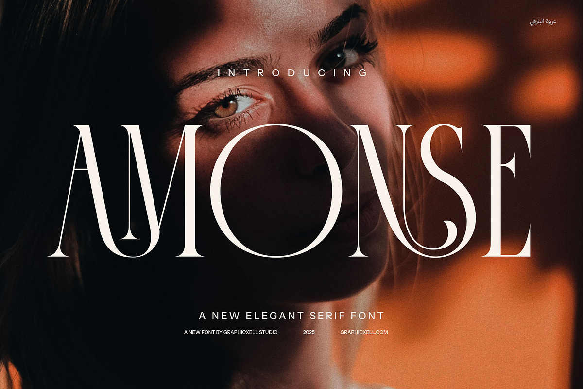 Amonse Ligature Serif Fonts, a Serif Font by Graphicxell (Photo 1 of 8)