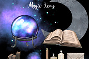 Watercolor Magic Owl, a Decorative Illustration by NNclipart (Thumbnail 4 of 8)