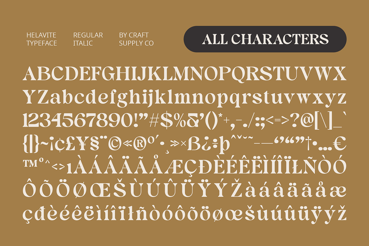 Helavite – Modern Serif, a Serif Font by Craft Supply Co. (Photo 8 of 8)