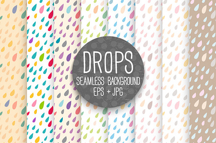 DROPS. Seamless background.