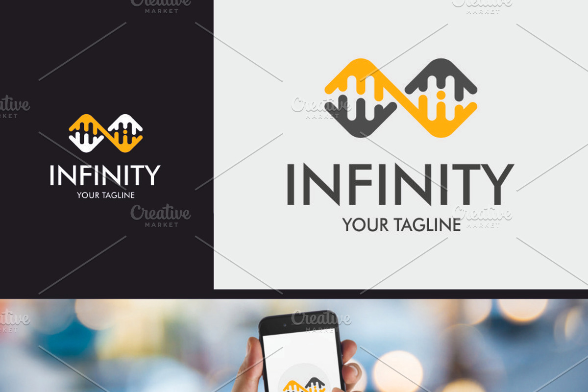 Infinity DNA Logo template, a Branding & Logo Template by gabicotza