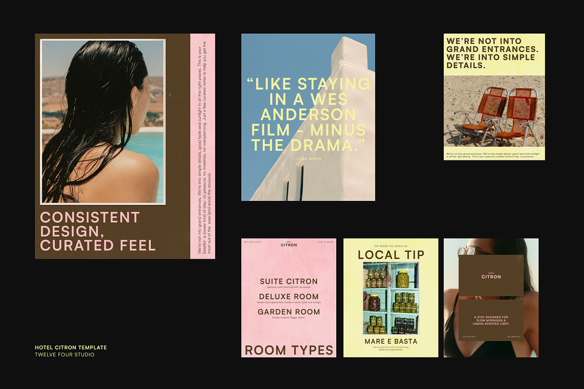 Instagram Feed Templates for Boutique Hotels & Stays preview 3