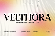 Velthora - Elegant Serif Display, a Font by Indotype Foundry (Thumbnail 1 of 10)