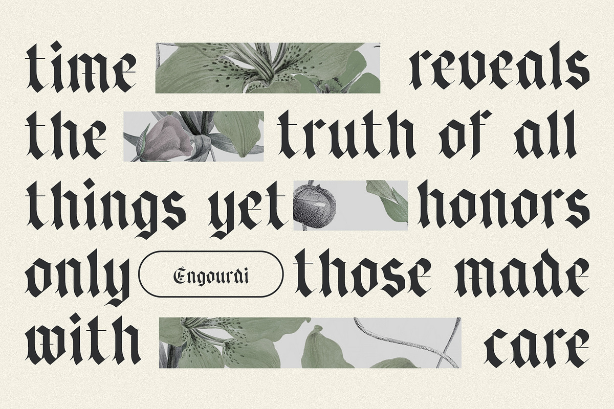 Engourdi Blackletter Font, a Blackletter Font by Heinzel Std (Photo 13 of 18)